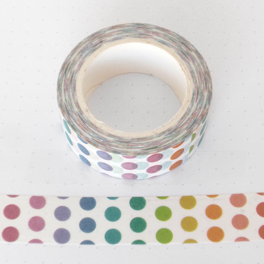 Rainbow Dot Washi Tape